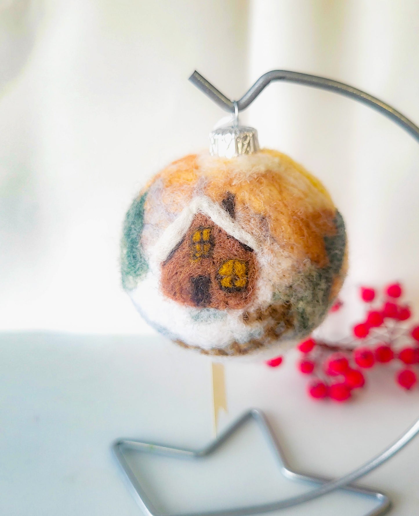 Set 3 globuri ""Apus de iarnă"