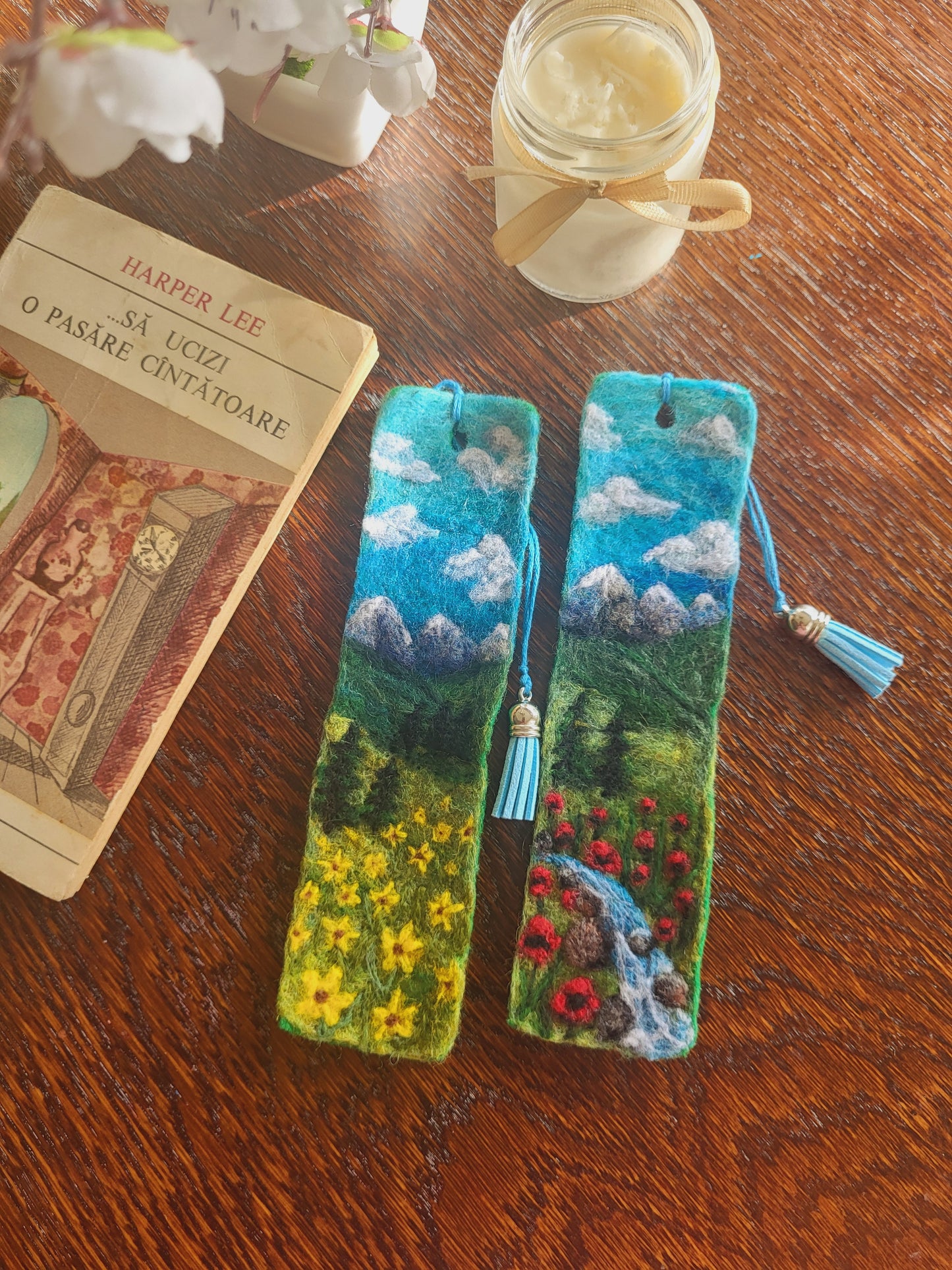 Semn de carte peisaj montan