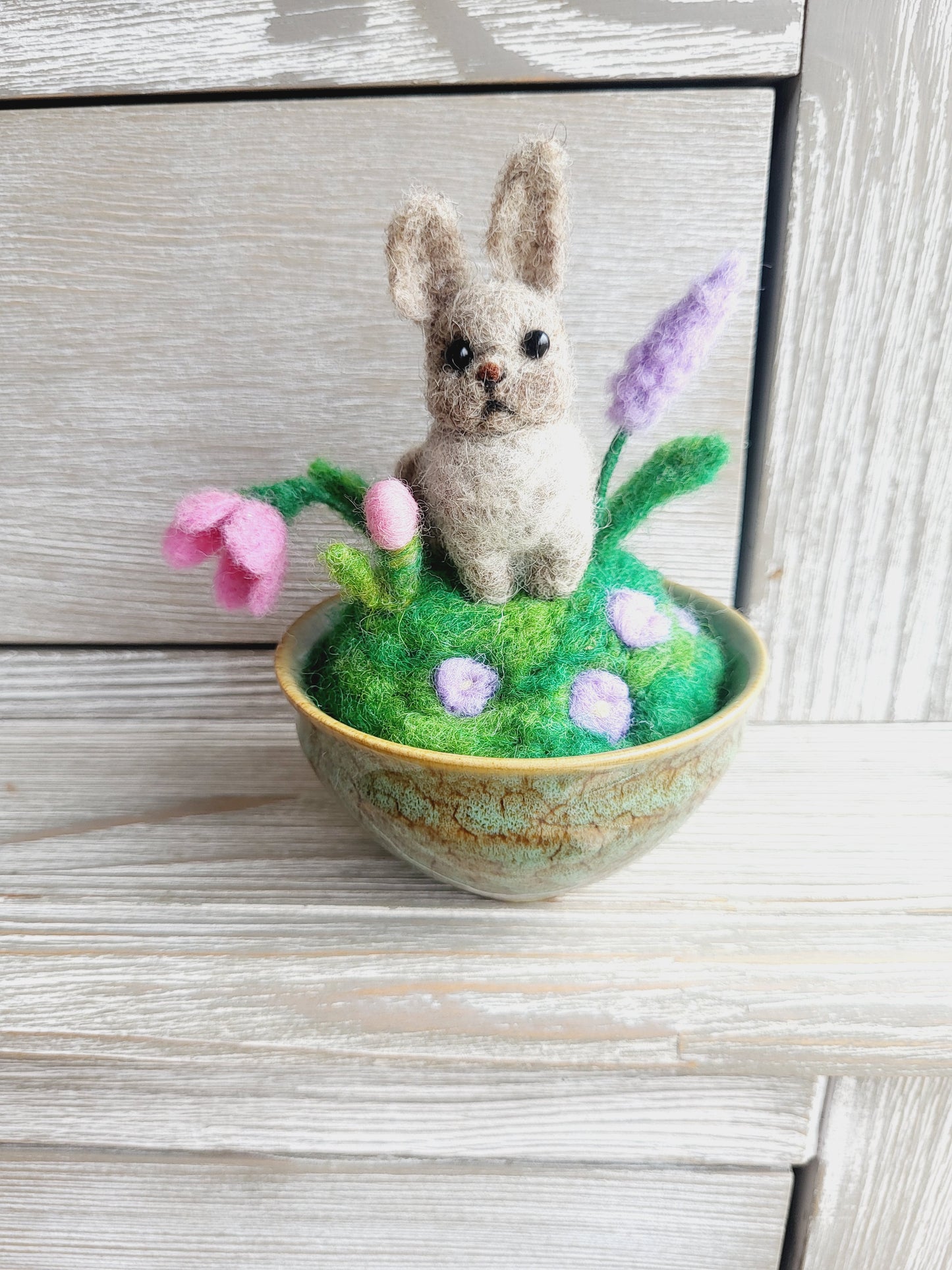 Decorațiune "Iepuraș cu floricele" 2