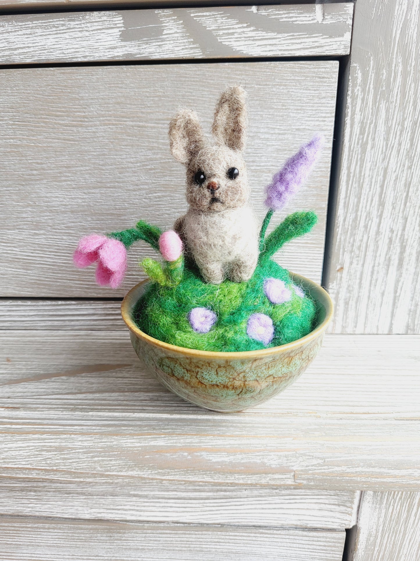 Decorațiune "Iepuraș cu floricele" 2