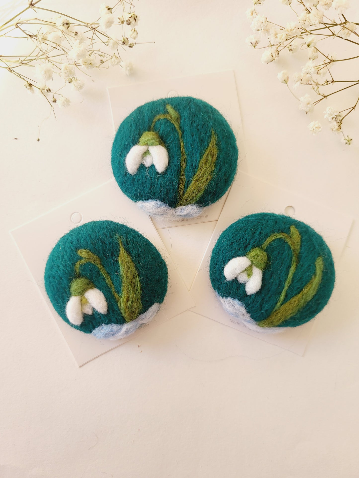 Broșa rotundă ghiocel