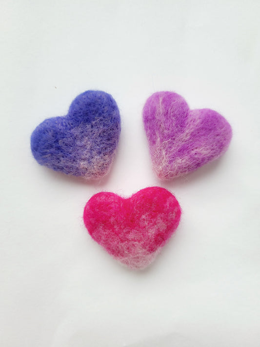 Broșă inimioară marmorată (1 buc)