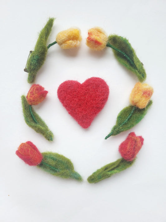 Broșa lalea mică (1 buc)