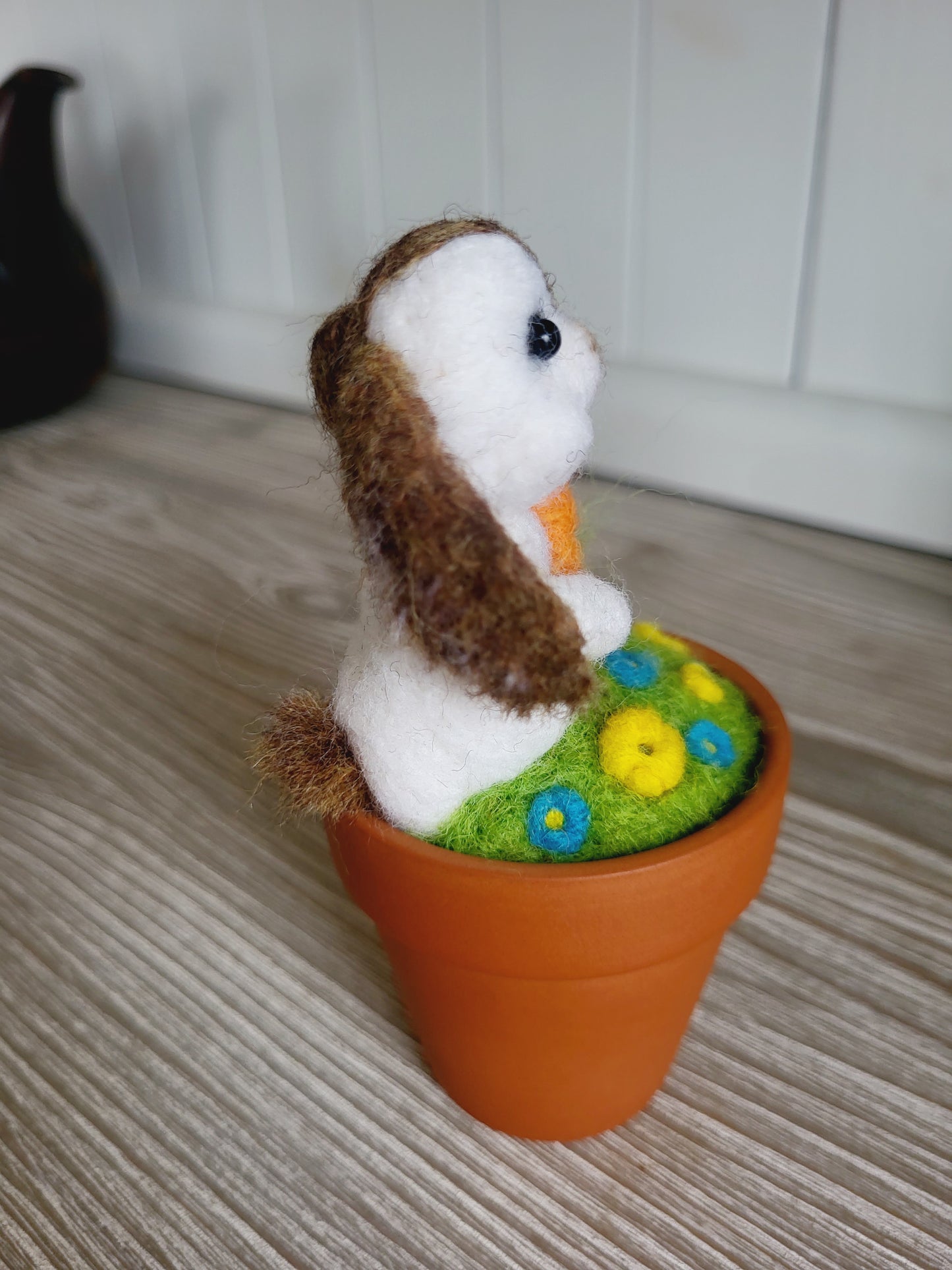 Mini ghiveci "Hoțul de morcovi"