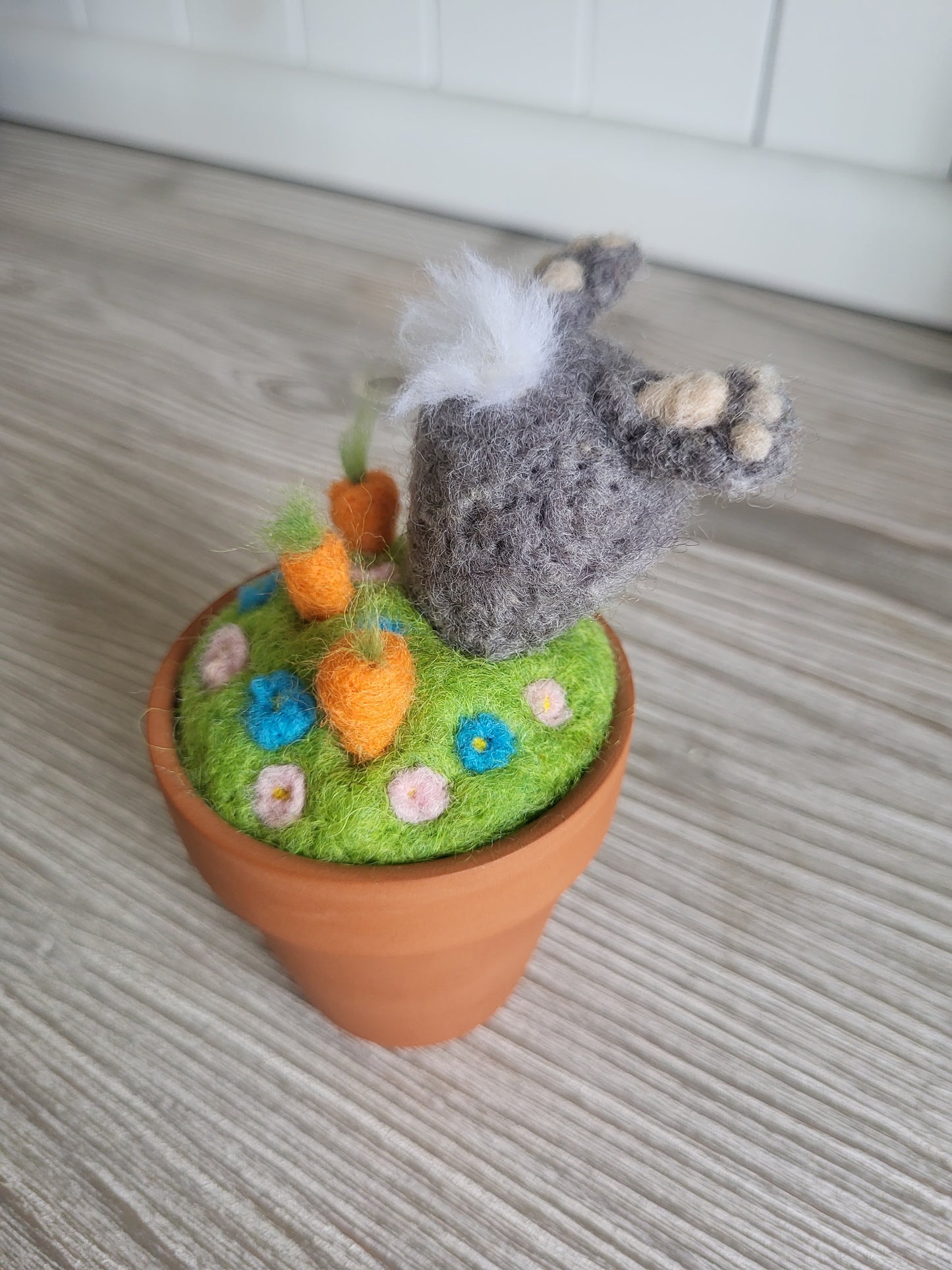 Mini ghiveci "Hoțul de morcovi"